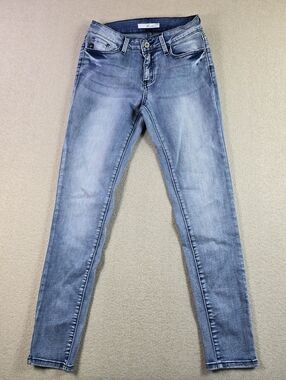 Kancan Jeans Womens 27 Blue Skinny Stretch Denim Mid Rise
